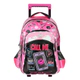 Mochila Footy Con Carro 18l Call Me Con Luz