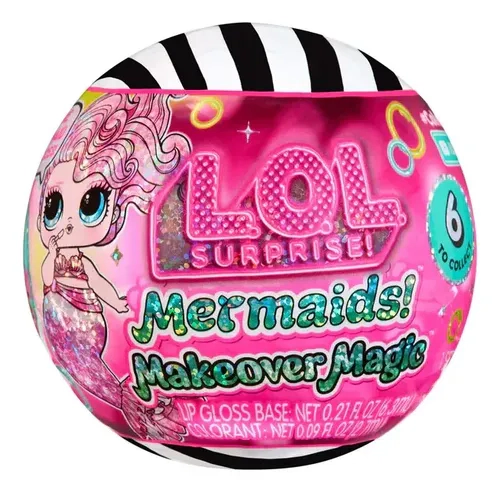 Lol Mermaids Makeover Magic Muñeca Sirena Cambia Color