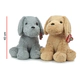 Peluche Perros Sentados Suaves 40 Cm. Phi Phi Toys Blanco