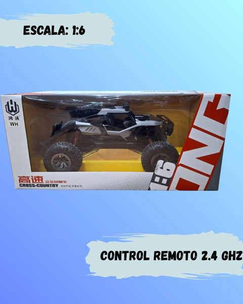 Auto A R/control Batería Recargable Todo Terreno Buggy 1:6 Azul Auto Buggy