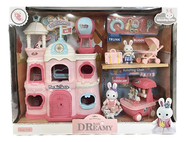 Casa De Jueguete De Coneja Para Niños Con Accesorios