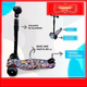 Monopatin Plegable 3 Ruedas Graffiti Luz Y Sonido Ref C