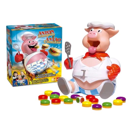 Juego De Mesa Chanchito Glotón Come Hamburguesas Tapimovil