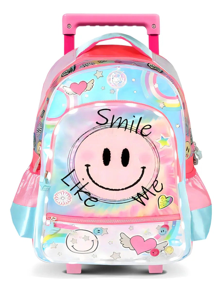 Mochila Con Carro Footy Con Luz Led Y Cierre Reforzado