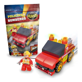 Rasti Policias Y Bomberos 44 Pzs Con Stickers Dimare 1084