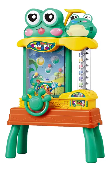 Juego De Mesa Pinball Ranita Niños Electrónico Juego Embocar