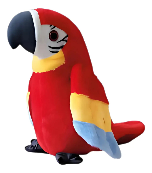 Peluche Loro Hola Lolo Repite Lo Que Dices Multicolor