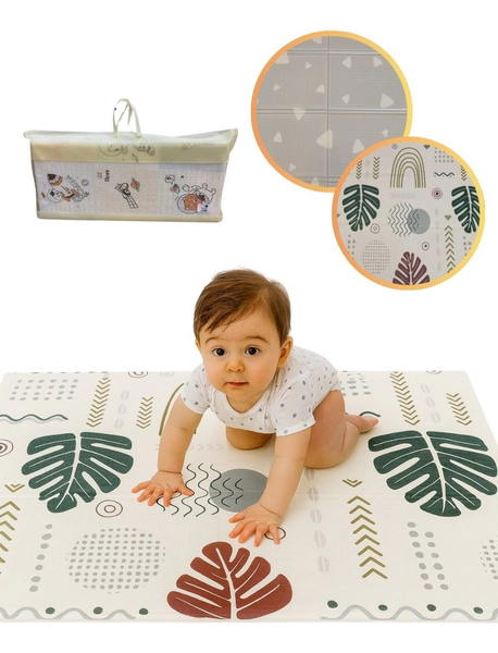Manta Alfombra Antigolpes Reversibles 180x120 Plegable Bebe