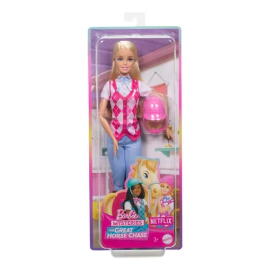 Muñeca Barbie Malibú Equitación Jinete Con Casco Mattel