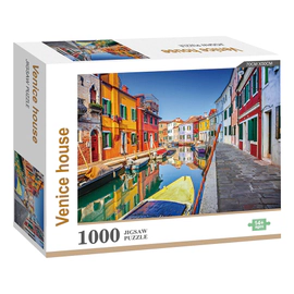 Puzzle 1000 Piezas Venice House Paisaje Europeo 70x50 Cm