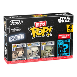 Funko Bitty Pop! Star Wars 4 Figuras Han Solo Wampa Yoda