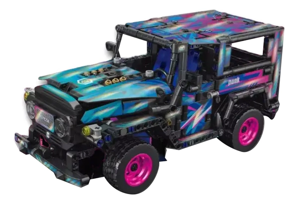 Camioneta Cyberpunk De Bloques 1:14 Para Armar 349 Piezas