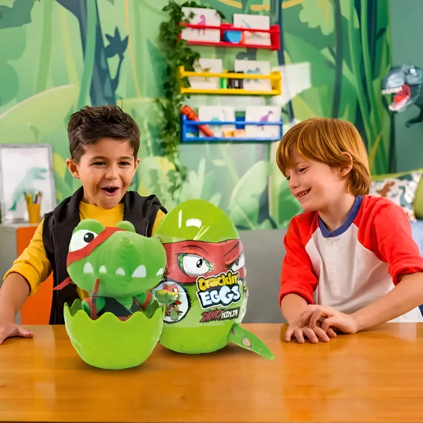 Huevo Crackin Egg Dino Ninja Peluche Interactivo Cta