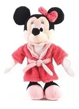 Peluche Minnie Suave Con Bata De Baño 30 Cm Original