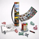 Mega Tubo Set Arte Jurassic World Creativo Portatil Nenes