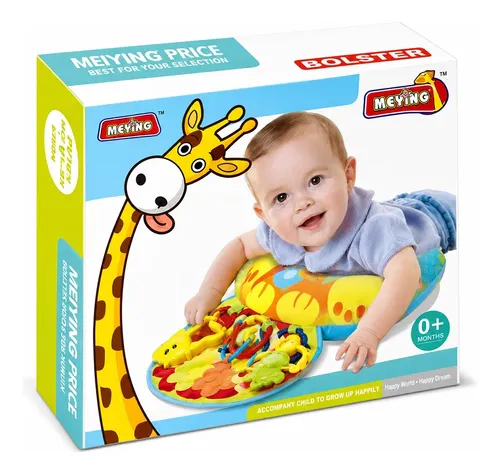 Almohada Didáctica Sonajero Mini Gimnasio Bebe Almohadon