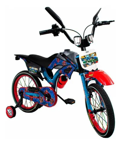Bicicleta Motocross Rodado16 Avengers Lamborghini C/rueditas