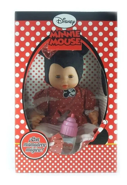 Muñeca Adar Baby Minnie Con Mamadera Mágica Original