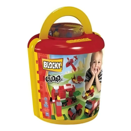 Balde De Bloques De 100 Piezas Blocky Ciudad Construcción