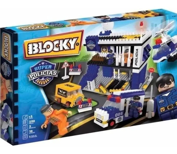 Ladrillos Blocky Super Policias 290 Piezas Original Nenes