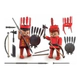 Flokys Cacique E Indio Simil Playmobil Articulado Original