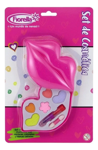 Set De Cosmética Fiorella - Estuche Con Formas