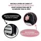 Mochila De 17 Carro Con Flor, Glitter Y Metalizada Zaphir