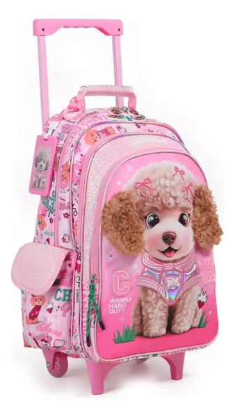 Chimola Mochila Escolar Con Carro 18 Pulgadas Poodle
