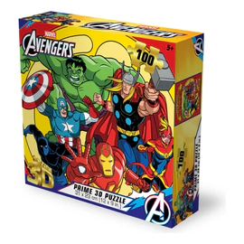 Puzzle Rompecabezas Marvel Vengadores 100 Piezas Prime 3d