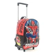 Mochila Spiderman Crime Fighter Con Carro 12 Pulgadas Wabro
