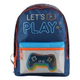 Mochila Escolar Gamer Joystick Azul Niño Resistente 17 ''