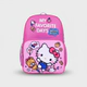 Mochila Escolar Hello Kitty Bosillo Frontal Dias Favoritos Rosa Poliéster