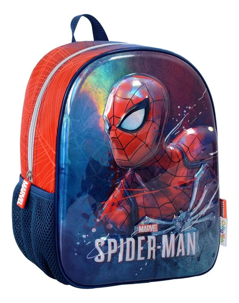 Mochila Espalda 12 Pulgadas Spiderman Heroe 38275 Wabro Azul