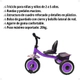 Triciclo Infantil Reforzado Rueda Maciza Canasto Bebe Niños
