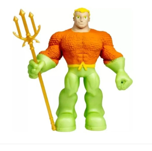 Muñeco Antiestrés Wabro Monster Flex Dc Aquaman Estirable