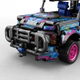 Camioneta De Bloques 4x4 Pull Back Estilo Punk Off-road