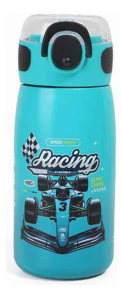 Chimola Botella Térmica 470 Ml Racing Car Color Celeste