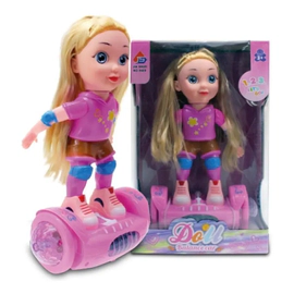 Muñeca Patina Hoverboard Gira 360° Luz Sonidos Original