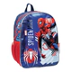 Mochila Spiderman Espalda 13 Blackred Escolar Heroes Azul Liso