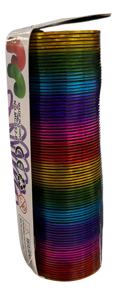 Resorte Arcoiris Metálico Juguete Antiestrés Espiral Grande