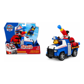 Paw Patrol Chase Camion Rescate Con Lanzador De Agua