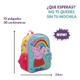 Mochila Escolar Peppa Pig Arcoiris Espalda 12 Surtida Wabro