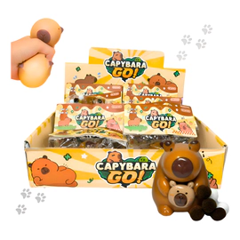 Squishy De Capybara Family Antiestres Elastico Animado