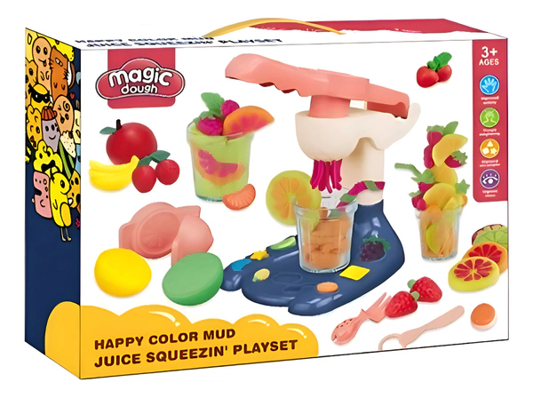 Playset Masas Moldeables Jugo De Frutas Magic Dough Con Acc