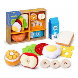 Set Sándwich De Juguete De Tela Didáctico 14 Piezas