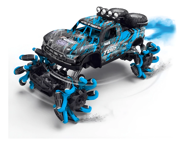 Smart Car Explore Camioneta R/c 4x4 Todo Terreno Lanza Spray en la pista