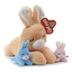 Peluche Mamá Conejo Con 2 Hijos Suave 38cm Phi Phi Toys