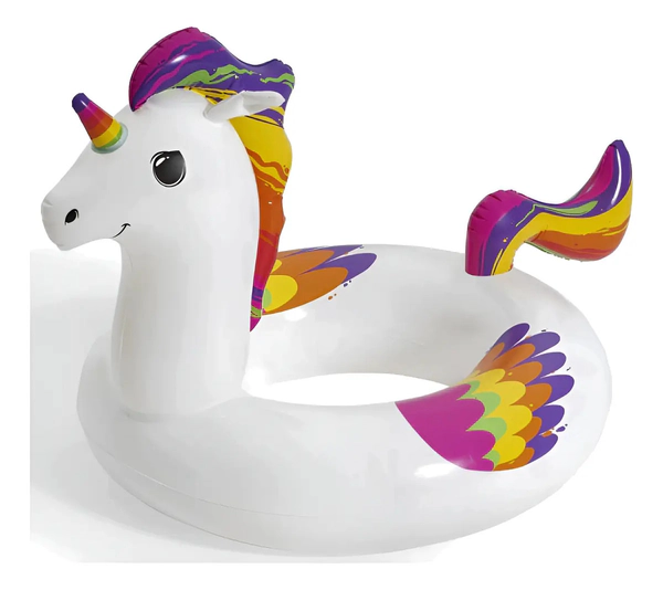 Flotador Inflable Infantil Unicornio Agua 119x91cm Bestway