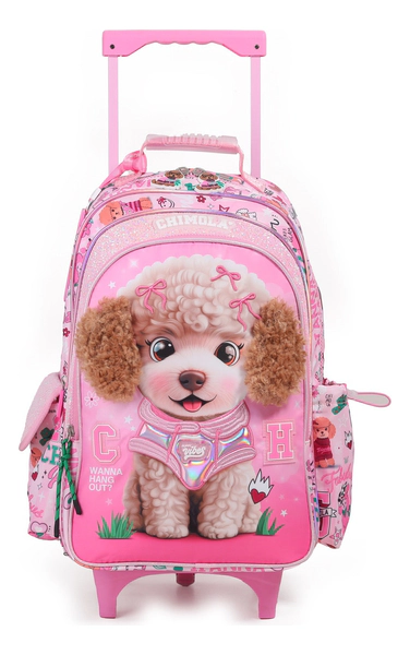Chimola Mochila Escolar Con Carro 18 Pulgadas Poodle
