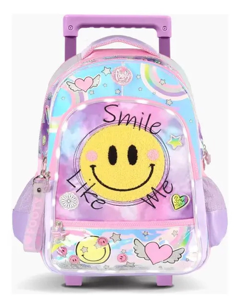 Mochila Con Carro Footy Con Luz Led Y Cierre Reforzado